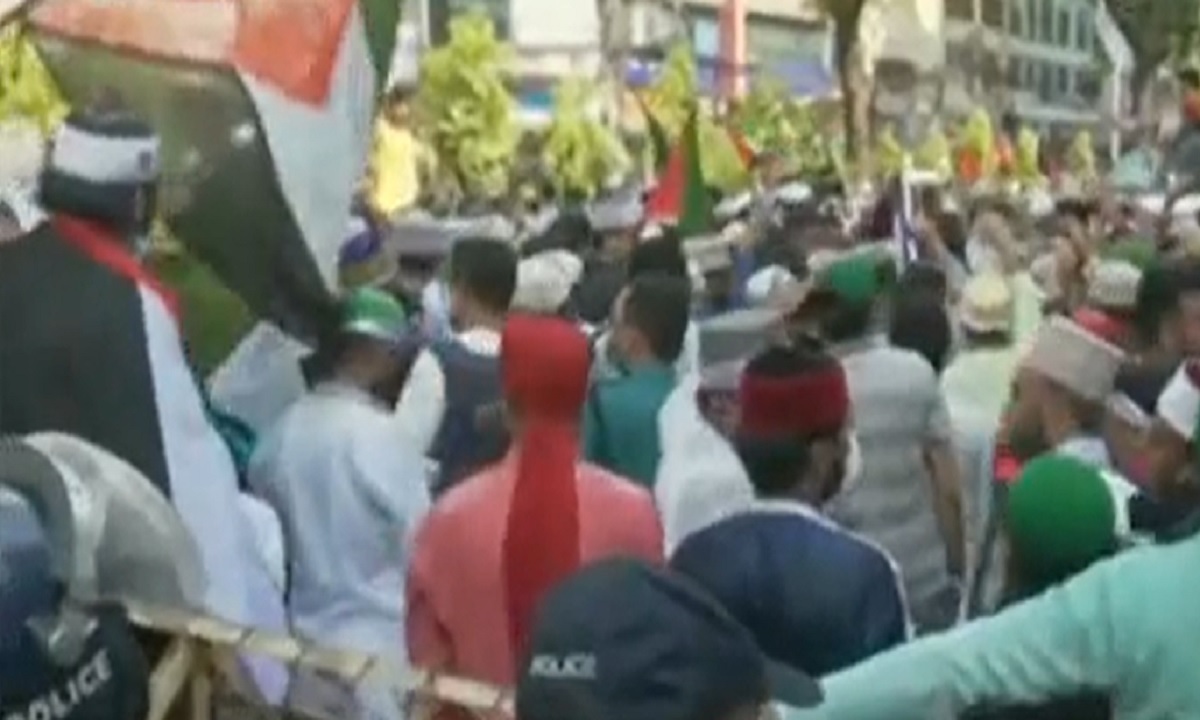 পুলিশি বাধায় আহলে সুন্নাতের ইসরায়েল বিরোধী কর্মসূচি পণ্ড