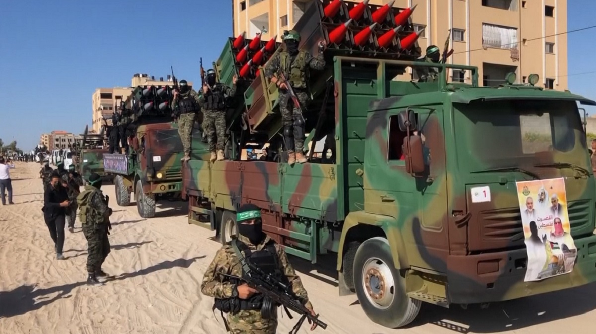 গাজায় হামাসের বিশাল শোডাউন