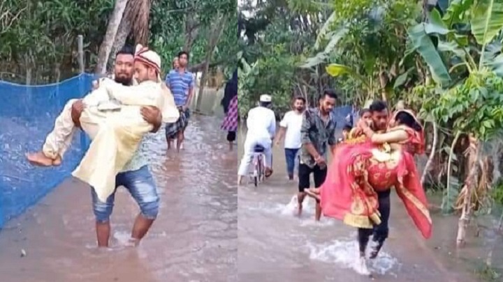 ঘূর্ণিঝড় ‘ইয়াস’ থামাতে পারলো না বরিশালের বিয়ে