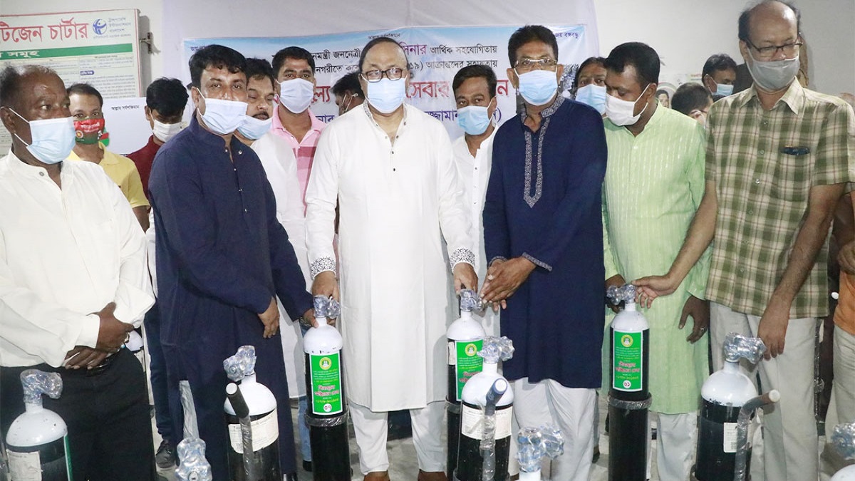 বিনামূল্যে অক্সিজেন সেবা কার্যক্রম চালু করেছে রাজশাহী সিটি কর্পোরেশন