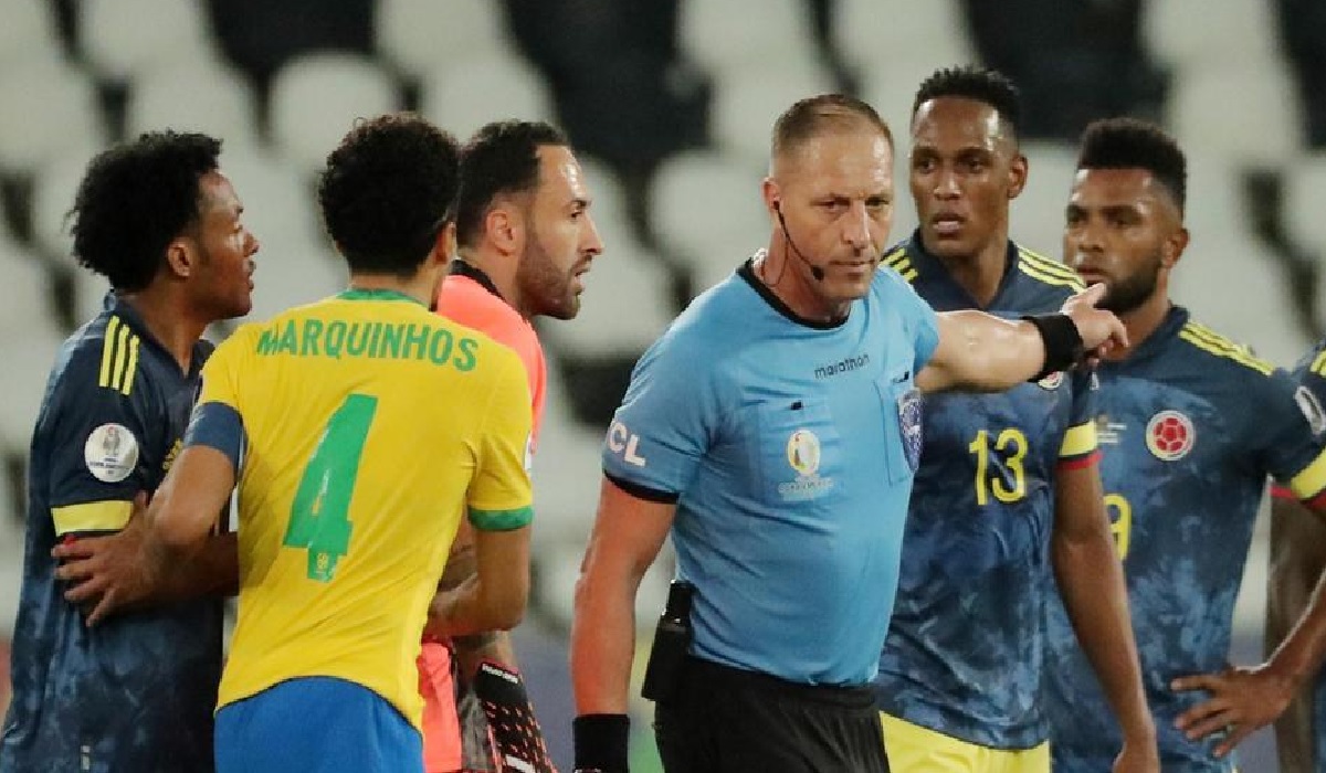 সমালোচিত হলেন ব্রাজিল-কলম্বিয়া ম্যাচের আর্জেন্টাইন রেফারি