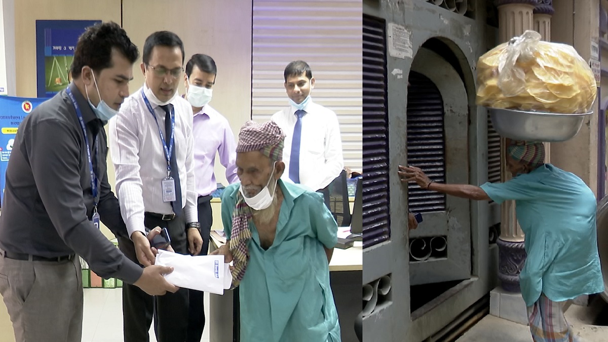 যমুনা টেলিভিশনে সংবাদ প্রকাশের পর বৃদ্ধ সামাদকে সহায়তা করেছে ব্যাংক এশিয়া