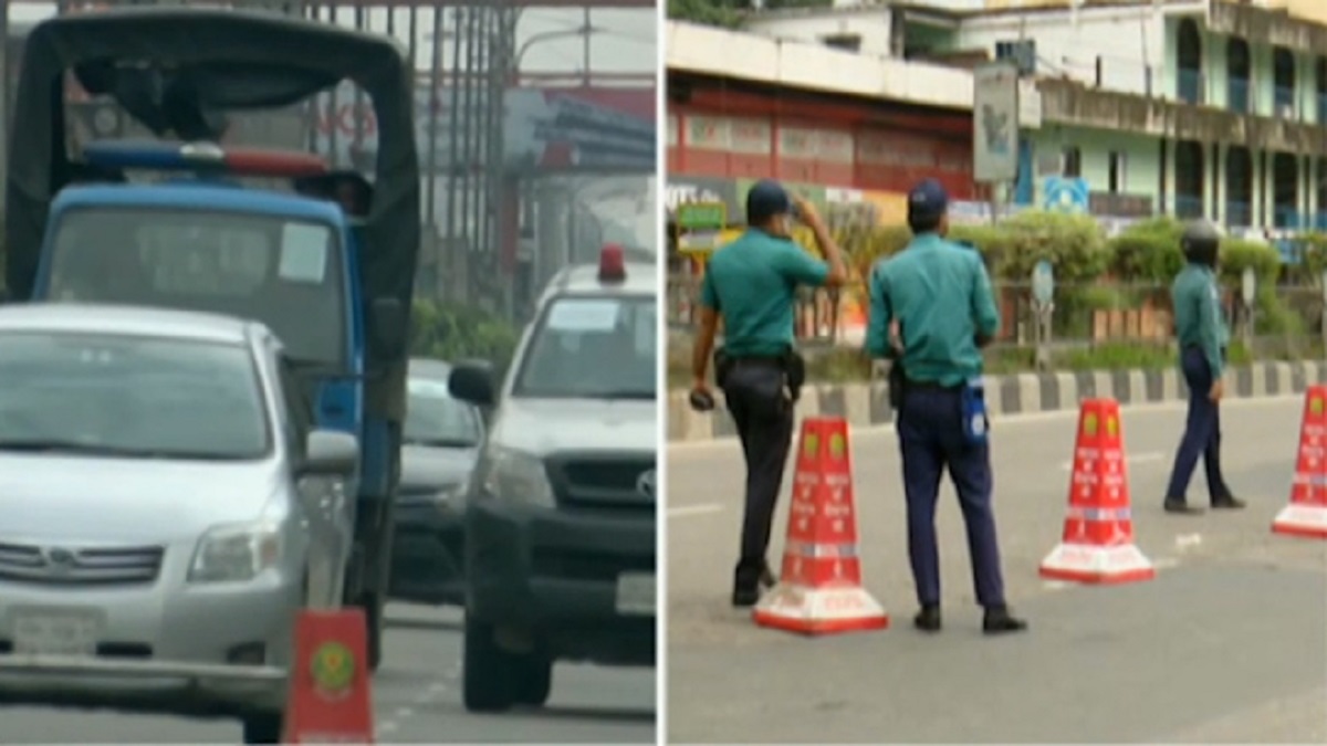 লকডাউনের তৃতীয় দিনে রাস্তায় বেড়েছে গাড়ির চাপ