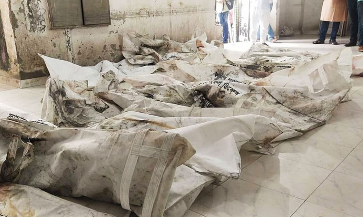 কারখানায় আগুনে নিহতদের মরদেহ শনাক্তে সময় লাগবে ১ মাস