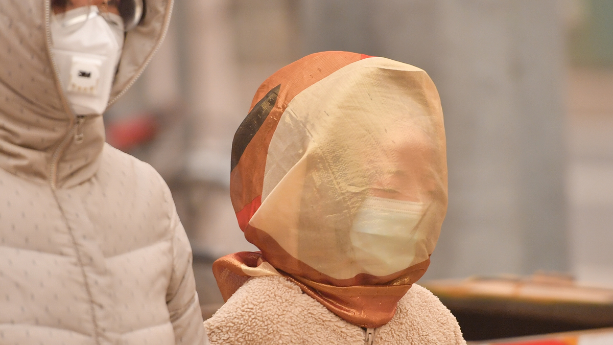 চীনে দানবীয় ধূলিঝড়