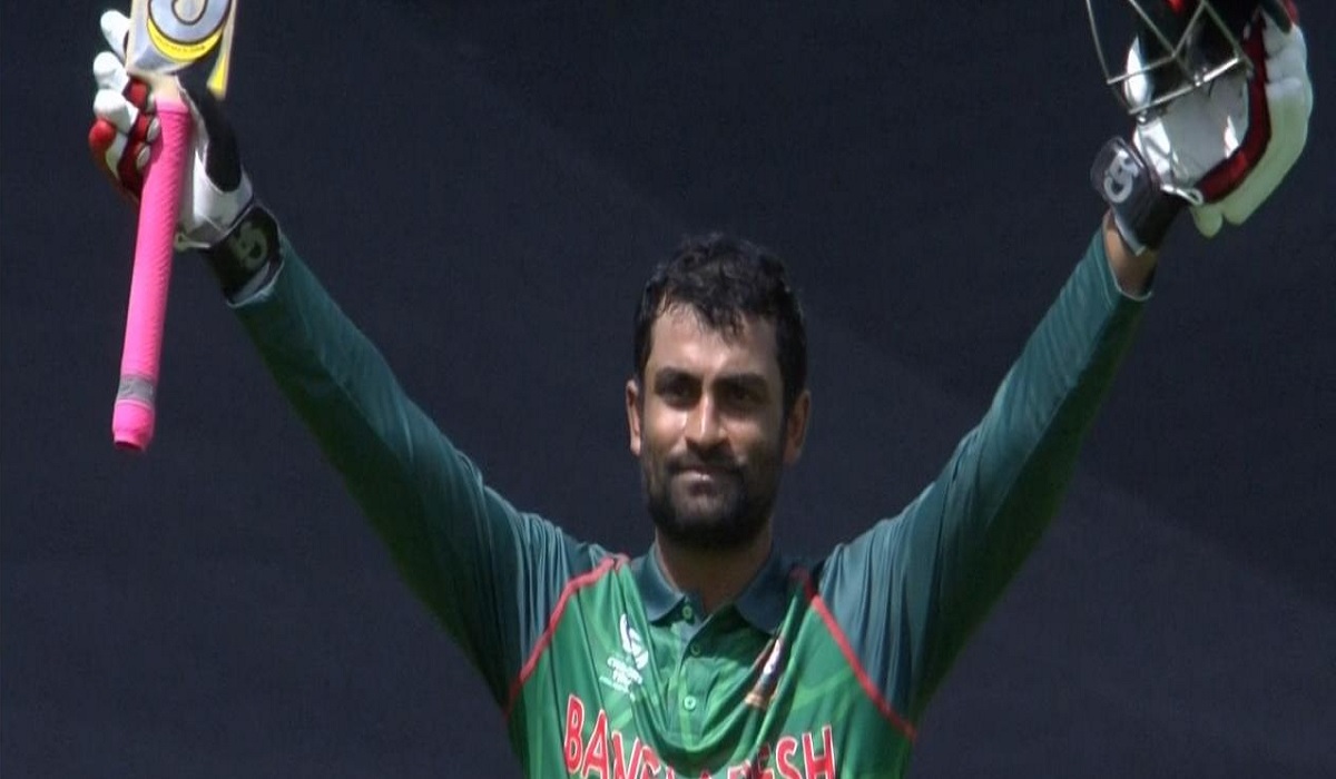 তামিমের সেঞ্চুরিতে লক্ষ্যের দিকে ছুটছে বাংলাদেশ
