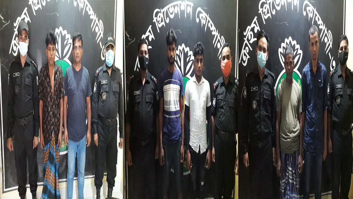 টাঙ্গাইলে পৃথক অভিযানে র্যাবের হাতে গ্রেফতার ৬