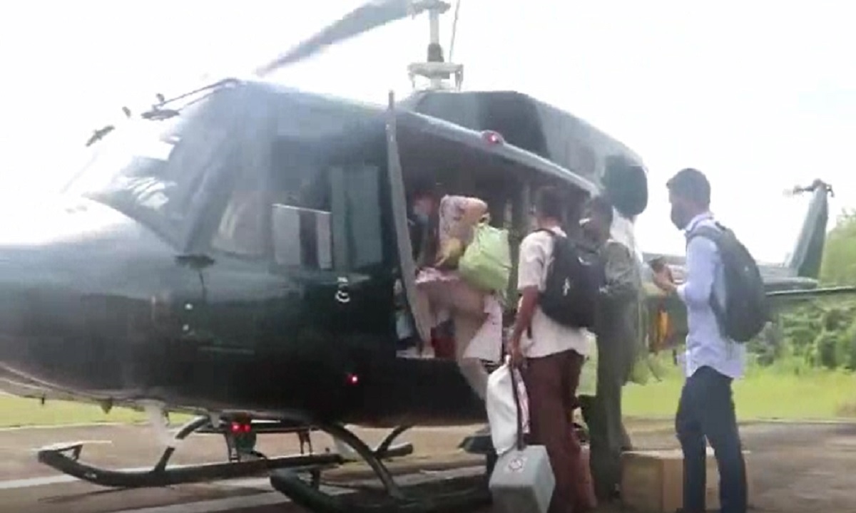 রাঙামাটির দুর্গম এলাকায় হেলিকপ্টারে পাঠানো হয়েছে টিকা