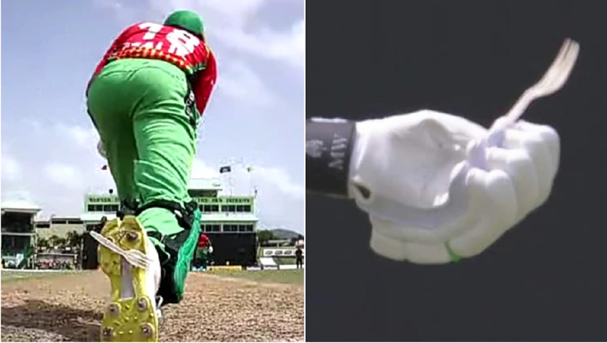 জুতোয় কাটা চামচ নিয়ে ব্যাট করলেন শোয়েব মালিক