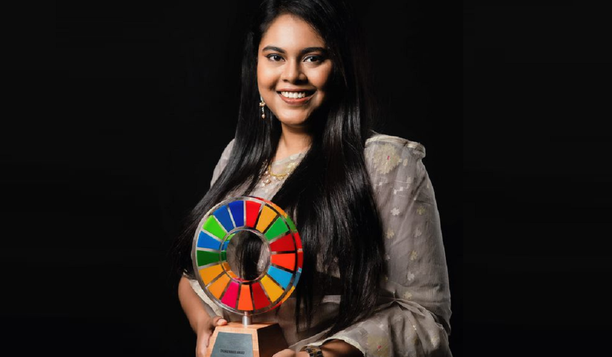 বাংলাদেশি তরুণী বিথার পেলেন চেঞ্জমেকার অ্যাওয়ার্ড