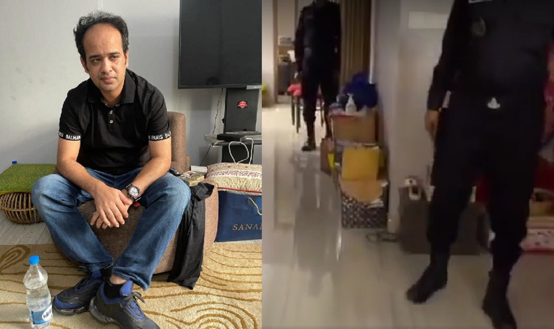 বাসার ভেতরে বাইরে র্যাব, জুতা পরে বসে ছিলেন চিন্তিত রাসেল