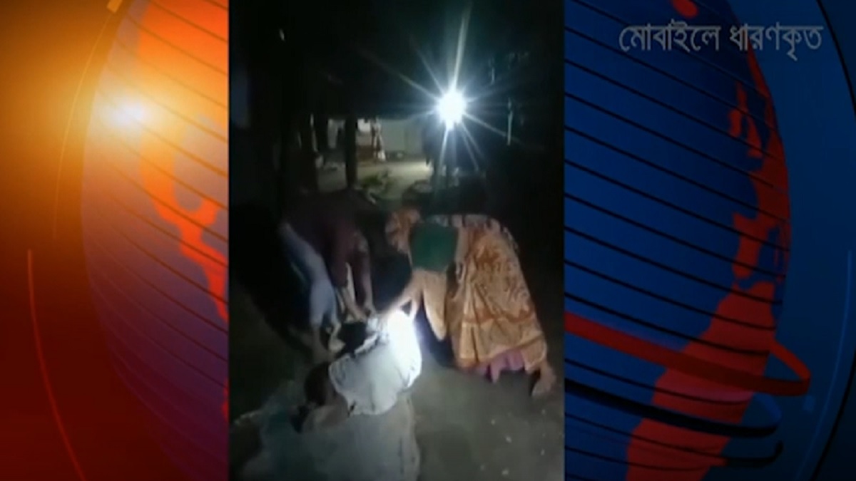 কৃষককে দড়ি দিয়ে বেঁধে বেদম প্রহার, অভিযুক্ত স্ত্রী-ছেলে আটক (ভিডিও)