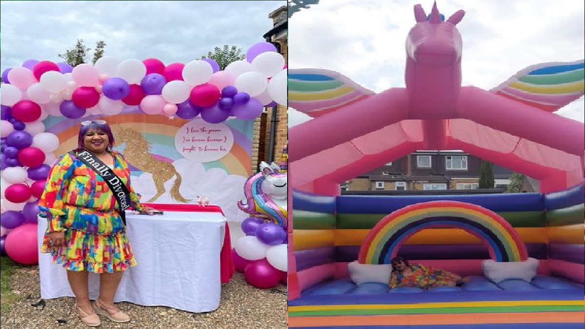 ১৭ বছরের সংসার ভাঙায় খুশিতে ডিভোর্স পার্টি দিলেন নারী