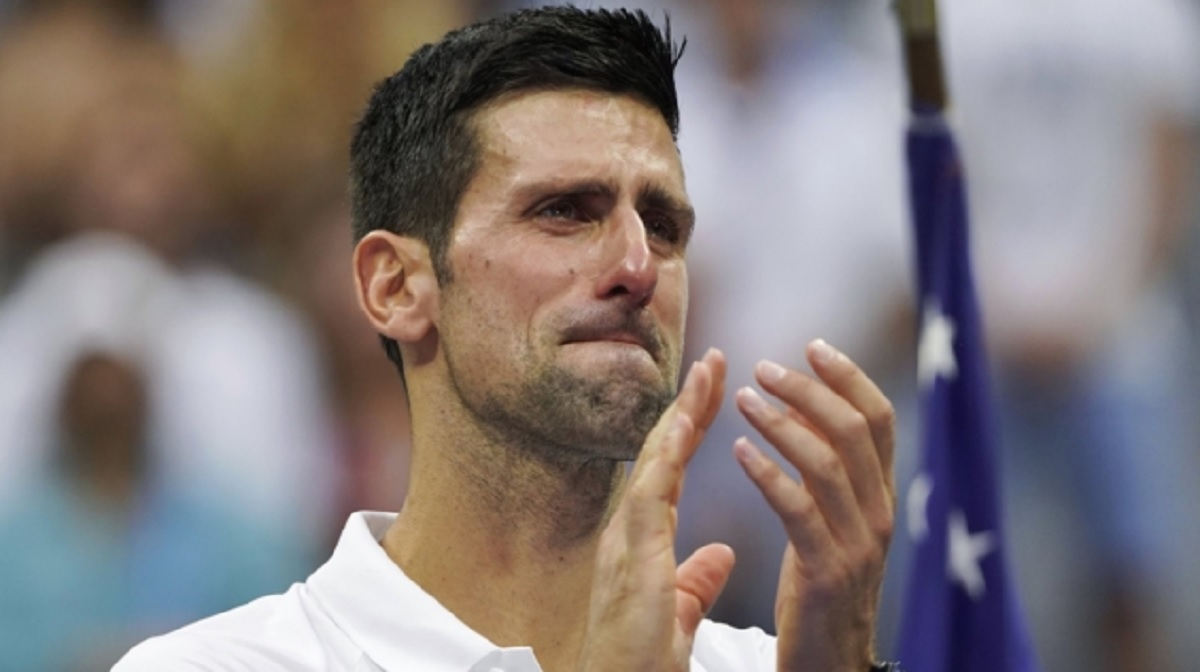 ইউএস ওপেনের ফাইনালে কাঁদলেন জোকোভিচ