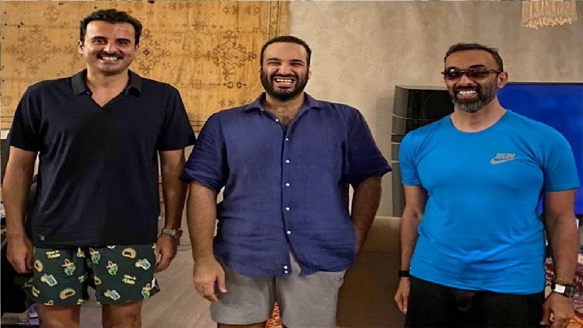 সৌদি যুবরাজ ও কাতারের আমিরের হাফপ্যান্ট পরা ছবি ভাইরাল