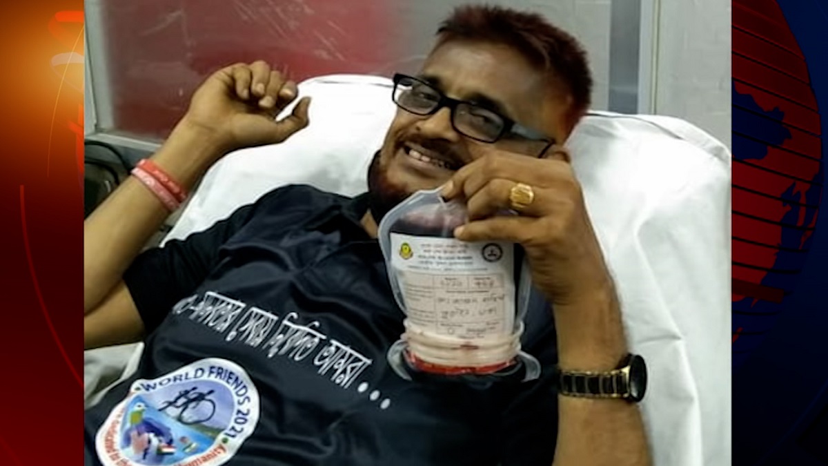 দেশের সর্বোচ্চ সংখ্যকবার রক্তদাতা জাভেদ