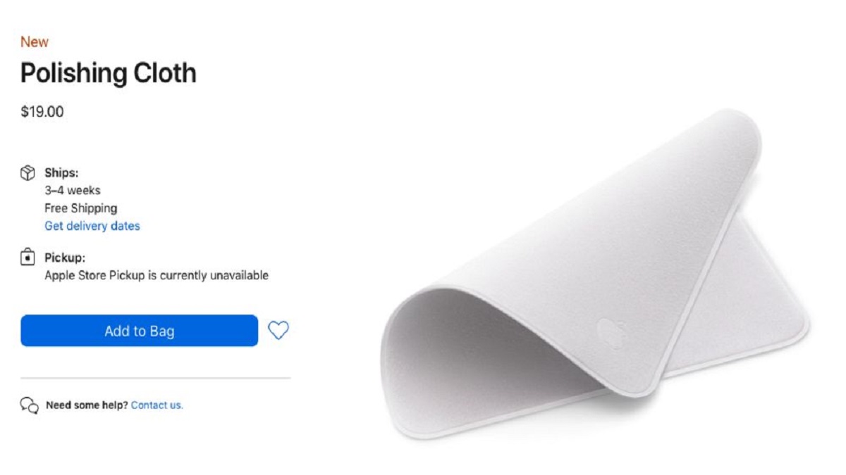 আইফোন মোছার কাপড় আনলো অ্যাপল, দাম ১৯ ডলার