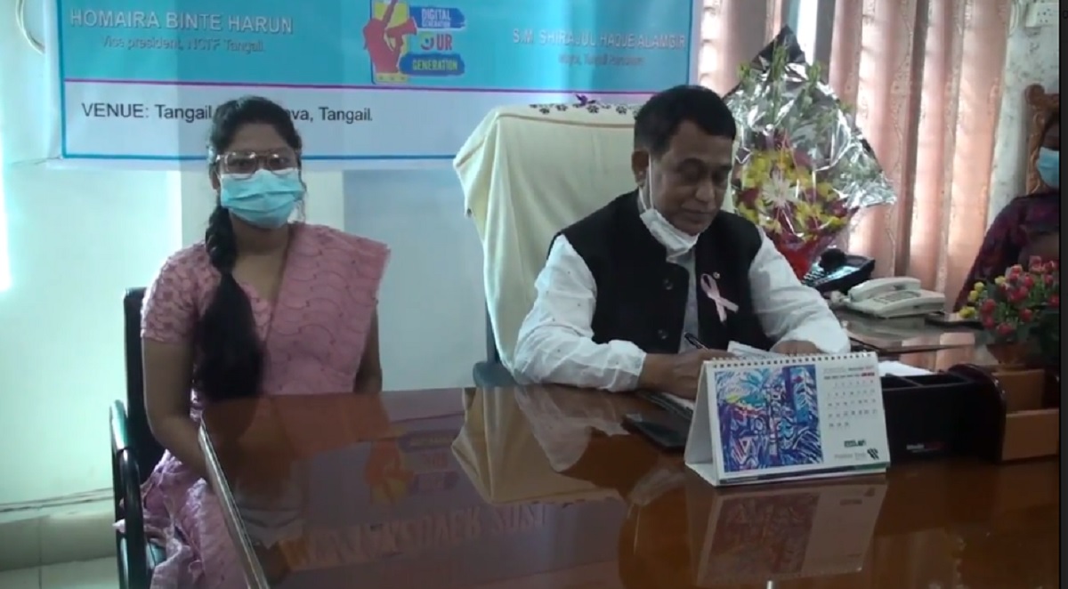 টাঙ্গাইলে ১ ঘণ্টার জন্য মেয়র হলেন কিশোরী