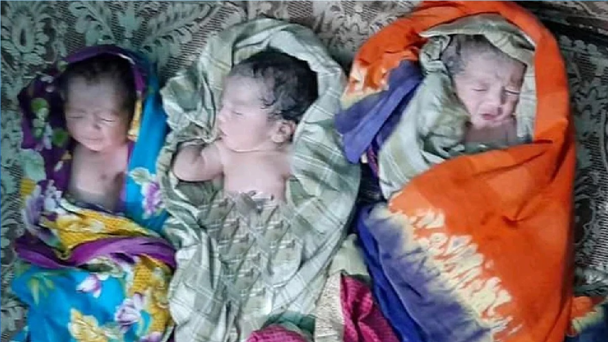 নাটোরে একসাথে তিন সন্তানের জন্ম