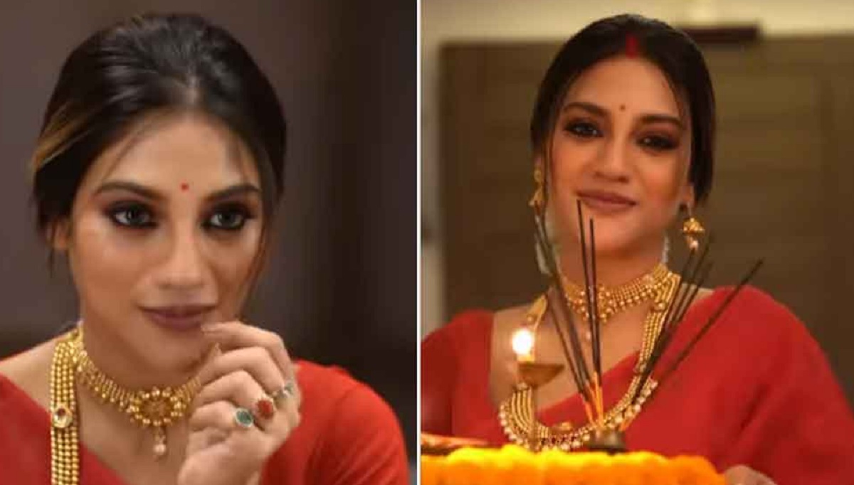 মাথা ভর্তি সিঁদুর নিয়ে নতুন সাজে আবারও আলোচনায় নুসরাত