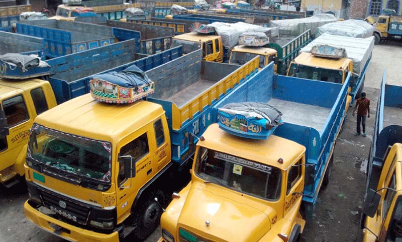 কাল থেকে অনির্দিষ্টকালের জন্য বন্ধ ট্রাক-কাভার্ড ভ্যান