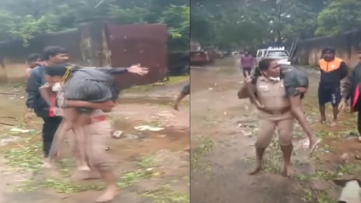 কর্ম তৎপরতায় যুবকের প্রাণ বাঁচিয়ে ভাইরাল নারী পুলিশ