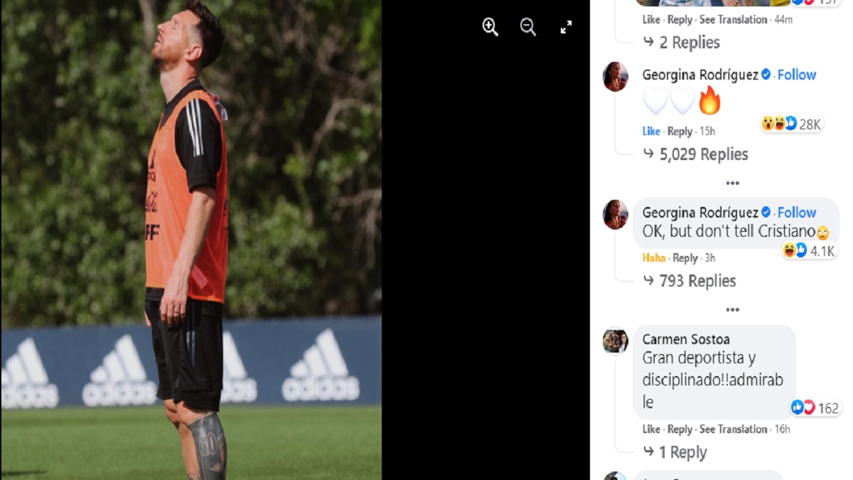 মেসির প্রতি ভালোবাসা রোনালদোর কাছে গোপন করলেন জর্জিনা