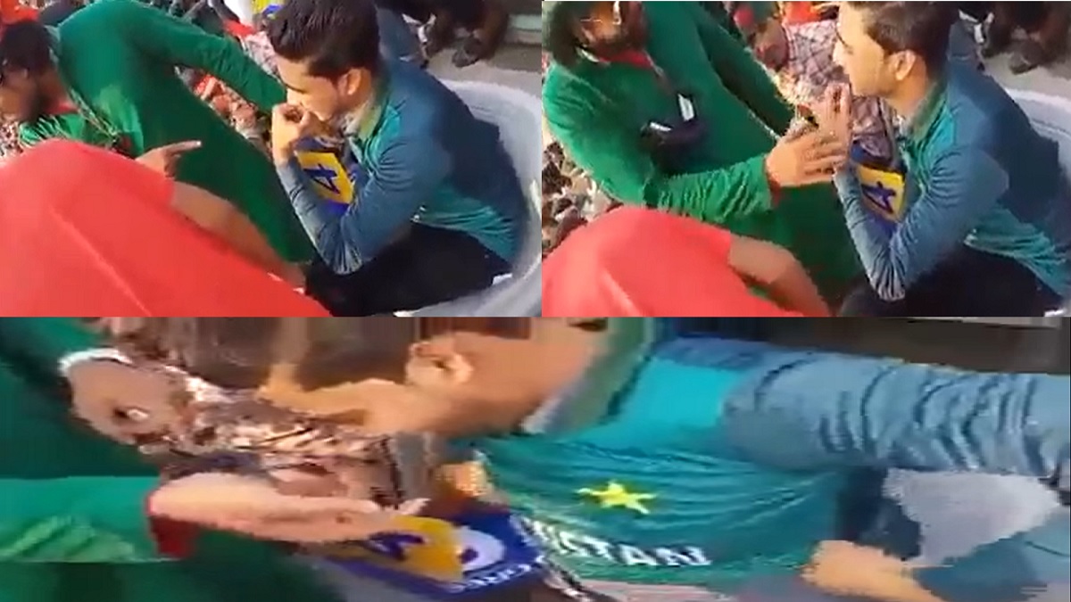 বাংলাদেশি পাকিস্তান সমর্থকের জার্সি খুলে নিলেন ক্ষুব্ধ টাইগার ফ্যানরা