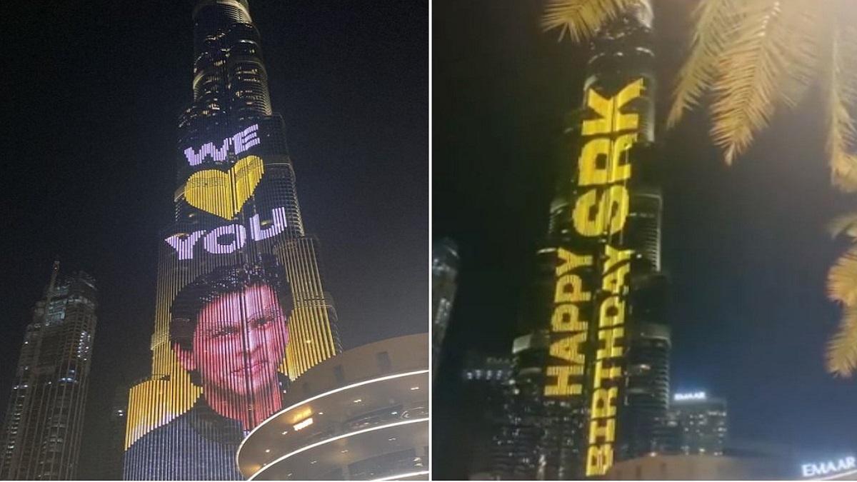 শাহরুখের জন্মদিনে আলোকিত বুর্জ খলিফা