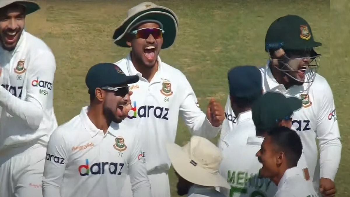 দিনের শুরুতে তাইজুলের জোড়া আঘাত, ম্যাচে ফিরলো বাংলাদেশ