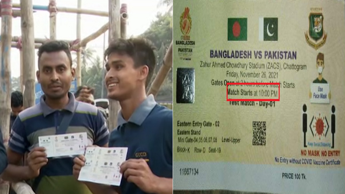 বাংলাদেশ- পাকিস্তান টেস্ট ম্যাচ শুরু হবে রাত ১০ টায়!