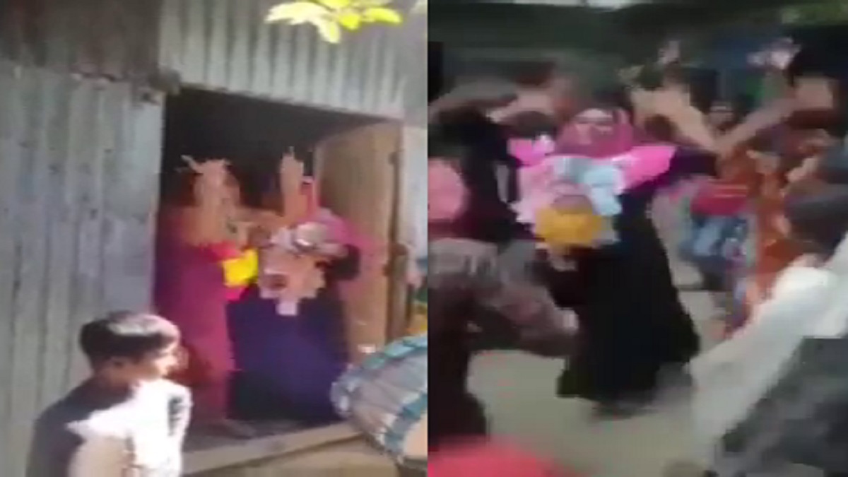 জয়ের পর ভোটারদের বাড়ি বাড়ি গিয়ে নাচছেন নারী ইউপি সদস্য