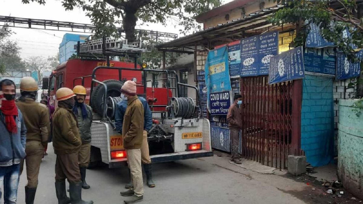 হাসপাতালে লাগা আগুনে পুড়ে করোনা রোগীর মৃত্যু