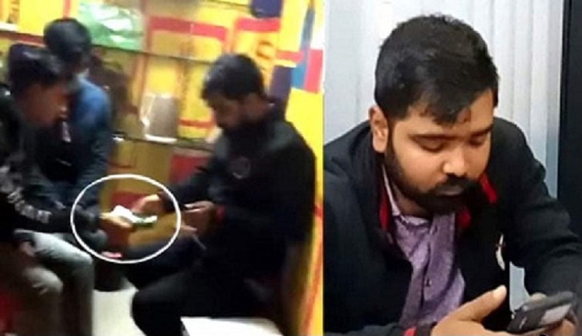 ঝিনাইদহ উপজেলা নির্বাচন অফিসে ঘুষ লেনদেনের সময় হাতনাতে ধরা