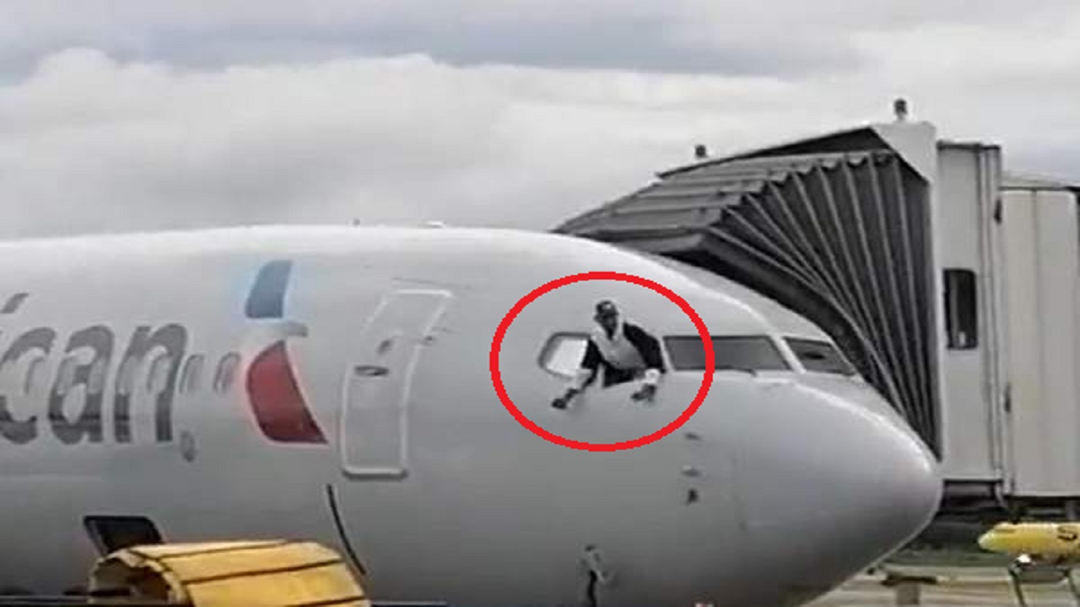 বিমানের ককপিটে ভাঙচুর করে পালানোর সময় আটক এক