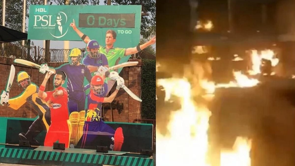 পিএসএল শুরুর আগে করাচি স্টেডিয়ামের ধারাভাষ্যকক্ষে আগুন!