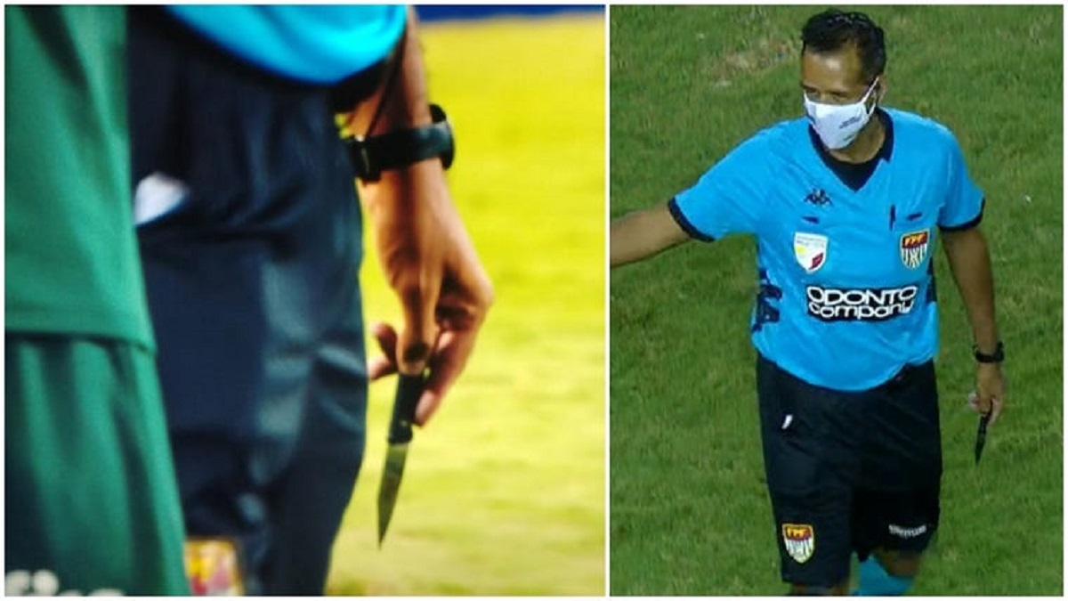 ব্রাজিলে ছুরি নিয়ে মাঠে ঢুকে খেলোয়াড়ের ওপর হামলার চেষ্টা