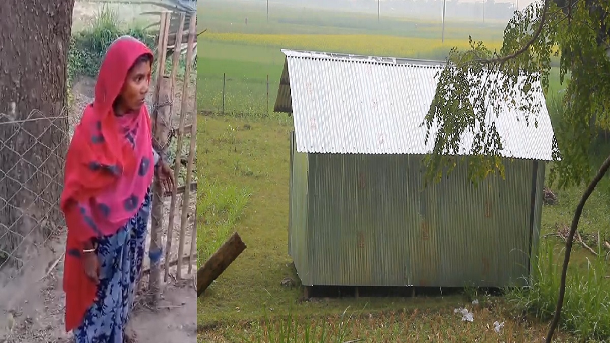 পাবনায় সৎ মেয়ের বিরুদ্ধে বিধবাকে শিকল দিয়ে বেঁধে জমি দখলের অভিযোগ