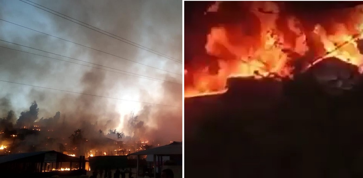 কক্সবাজারের রোহিঙ্গা ক্যাম্পে ভয়াবহ আগুন, সহস্রাধিক বসতবাড়ি ভস্মীভূত