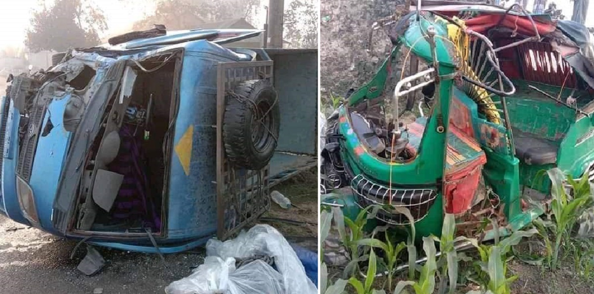 টাঙ্গাইলে পিকআপ-সিএনজি সংঘর্ষে মা-শিশুসহ নিহত ৩