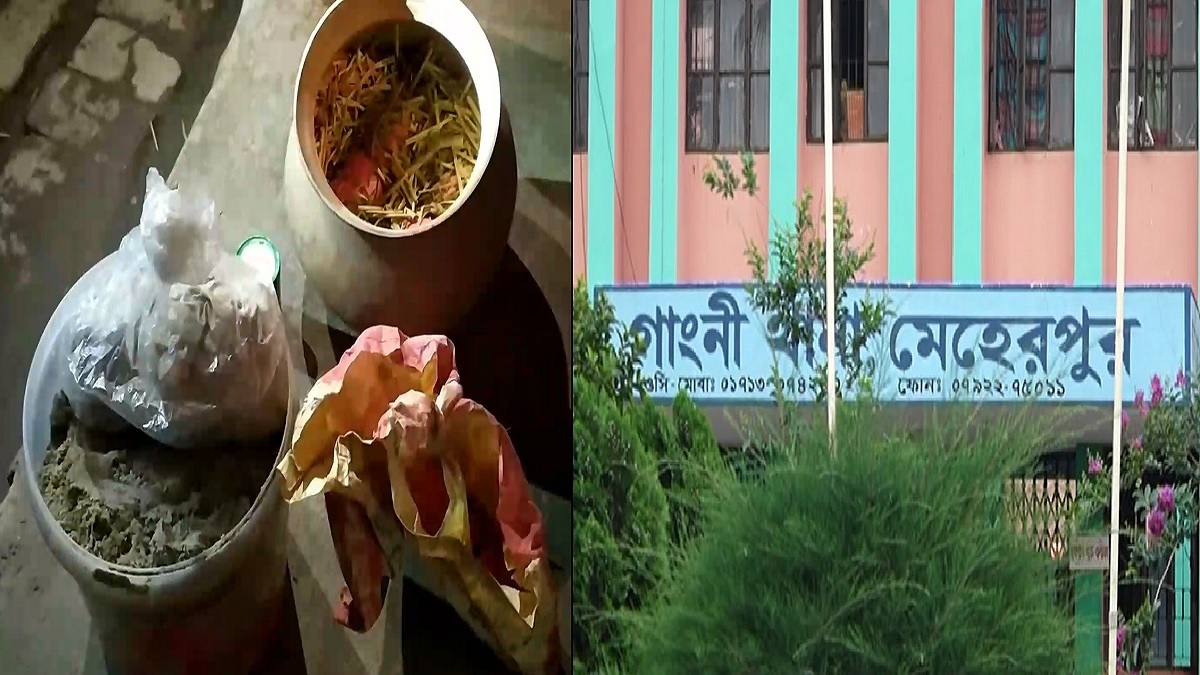 মেহেরপুরে দশটি ককটেল ও বোমা তৈরির সরঞ্জাম উদ্ধার