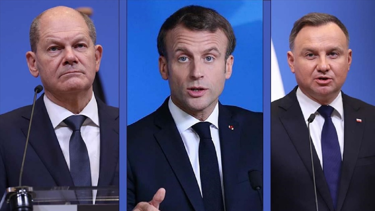 ইউক্রেনে বাড়তে থাকা উত্তেজনা নিরসনে তিন পশ্চিমা নেতার বৈঠক