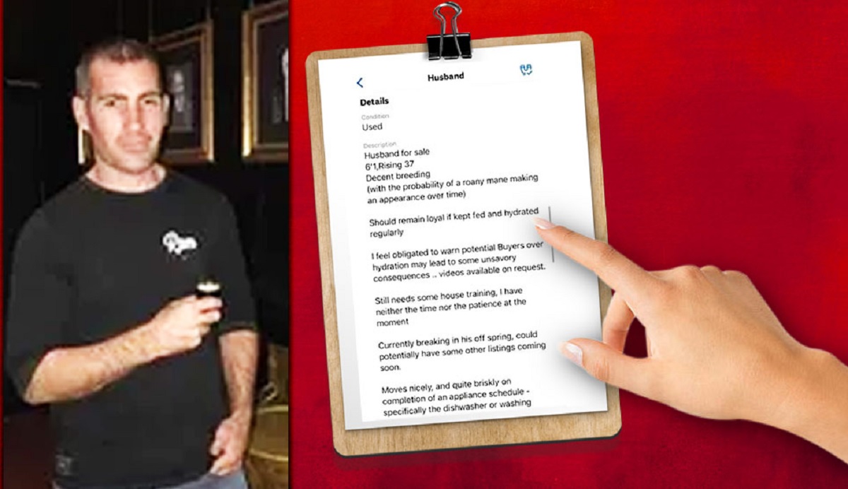 ‘বদল বা ফেরতযোগ্য নয়’, স্বামীকে নিলাম করতে বিজ্ঞাপন দিলেন নারী!