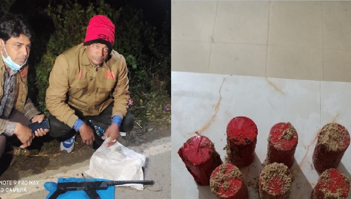 কোম্পানীগঞ্জে রাস্তার পাশে মিললো আগ্নেয়াস্ত্র-ককটেল