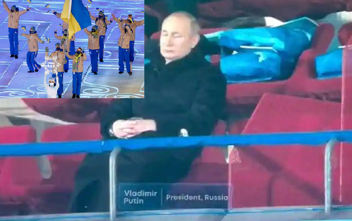 অলিম্পিক উদ্বোধনী অনুষ্ঠানে ইউক্রেন দল আসতেই ঘুমিয়ে পড়লেন পুতিন!