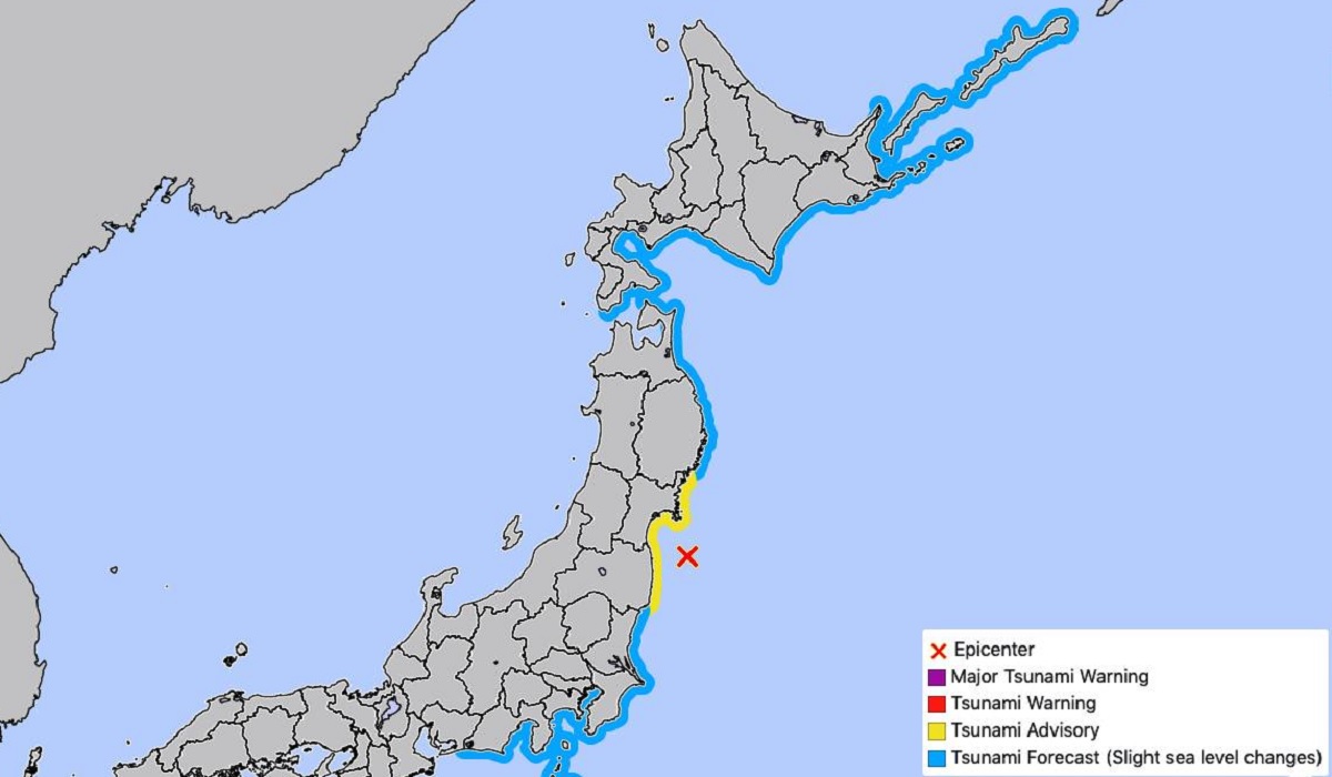 ৭.৩ মাত্রার ভূমিকম্পে কাঁপলো জাপান, সুনামি সতর্কতা জারি