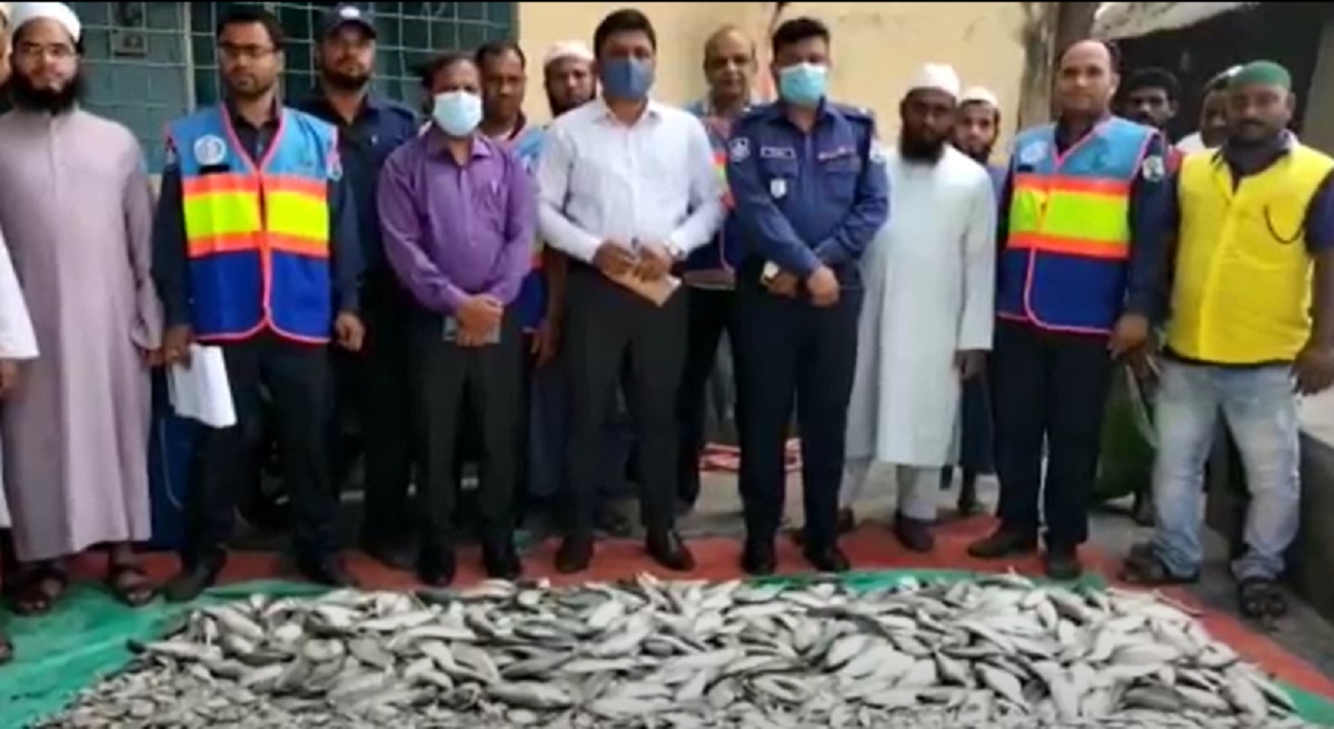 মুন্সিগঞ্জে ১২ মণ জাটকা জব্দ, আটক ২