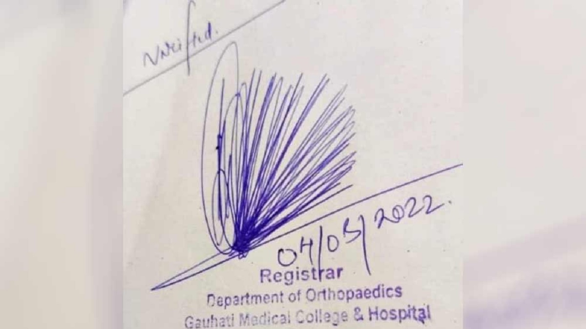 স্বাক্ষর ভাইরাল, সজারু নাকি ময়ূর?