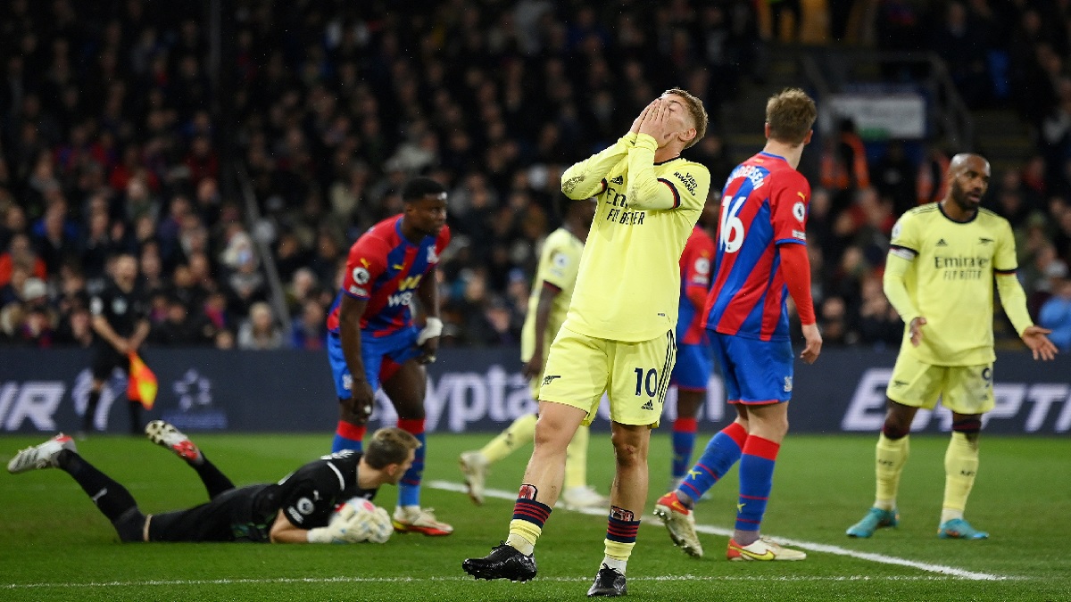 ক্রিস্টাল প্যালেসের কাছে হেরে বড় ধাক্কা খেলো আর্সেনাল