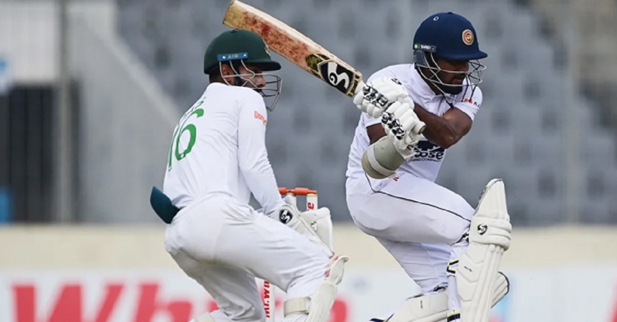 দ্বিতীয় দিন শেষে ২২২ রানে পিছিয়ে শ্রীলঙ্কা